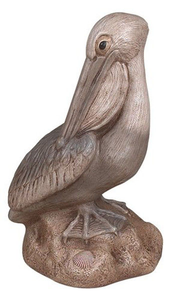 Pelican On A Rock Garden Cement Sculpture